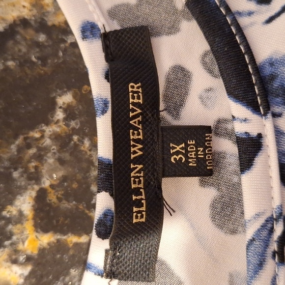 Z women's Ellen Weaver casual stretch 1/2 sleeve plus size top 3X - Picture 3 of 4